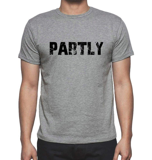 Partly Grey Mens Short Sleeve Round Neck T-Shirt 00018 - Grey / S - Casual