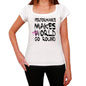 Performance World Goes Round Womens Short Sleeve Round White T-Shirt 00083 - White / Xs - Casual