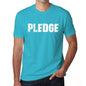 Pledge Mens Short Sleeve Round Neck T-Shirt 00020 - Blue / S - Casual