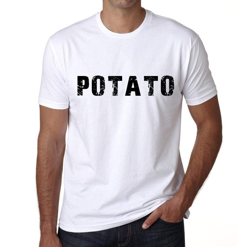 Potato Mens T Shirt White Birthday Gift 00552 - White / Xs - Casual