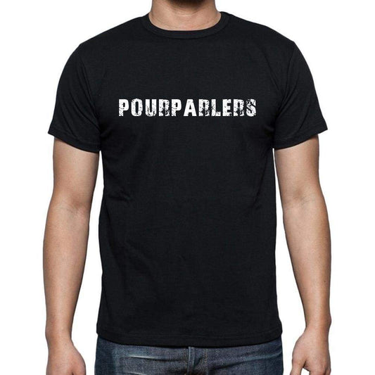 Pourparlers French Dictionary Mens Short Sleeve Round Neck T-Shirt 00009 - Casual