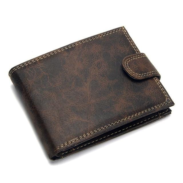 Luxury Designer Mens Wallet Leather PU Bifold Short Wallets Men Hasp Vintage Male Purse Coin Pouch Multi-functional Cards Wallet-Wallet-Ultrabasic