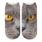 SexeMara nouveau Design 3D chat imprimer femmes unisexe chaussettes de noël Meias chat visage 3D imprimé femme chaussette Harajuku animal mignon cheville Soc