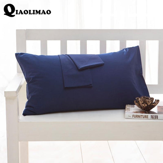 100% Cotton Solid Color Pillowcase 40x60 51x66 50x70 50x75 51x76 50x90 Size Pillow Case Rectangle Soft Decorative Pillow Covers