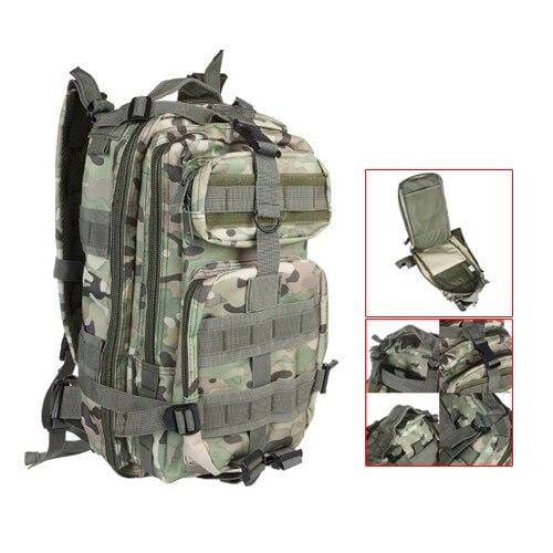 30L travel bag Military Backpack Rucksacks Trekking Bag CP Camouflage