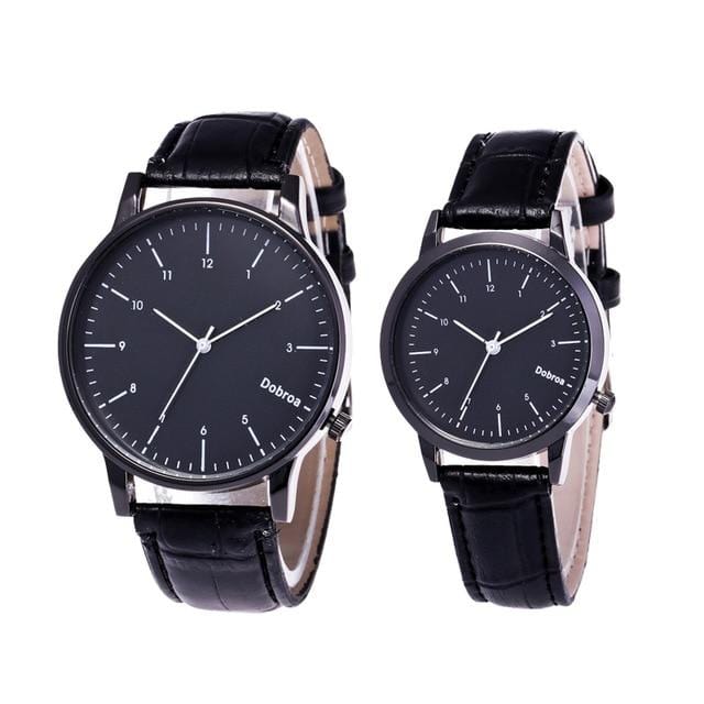Mode Couple montre ensemble en cuir Quartz grandes marques femmes montres sport décontracté montre-bracelet hommes horloge Reloj Mujer