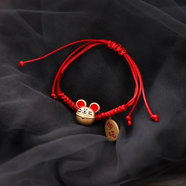 Version coréenne 2020 nouveau filet rouge même corde Bracelet Simple personnalité tricot cadeau femme Bracelet Pandora Bracelet Pulseras