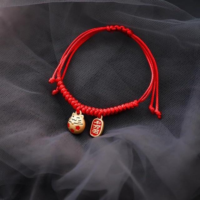 Version coréenne 2020 nouveau filet rouge même corde Bracelet Simple personnalité tricot cadeau femme Bracelet Pandora Bracelet Pulseras