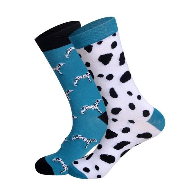 Bas AB chaussettes assorties unisexe différentes combinaisons de conception drôle coton longues femmes hommes heureux Calcetines cadeaux pour les amoureux