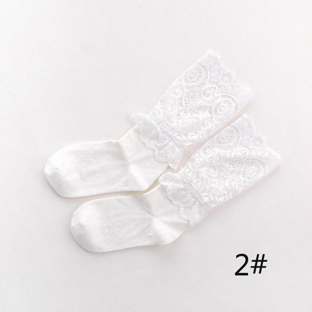 Vente Sexy rétro dentelle florale maille femmes fille chaussettes élastique 2018 été mode dame Transparent chaussettes courtes