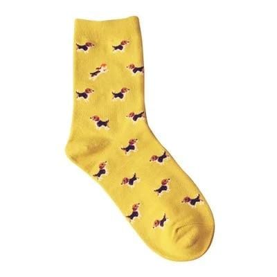 Taille adulte belle quotidienne Animal Weel chaussettes pastèque teckel Beagle Lion ferme Bull Terrier éléphant renard pilule Fruit chien Combo