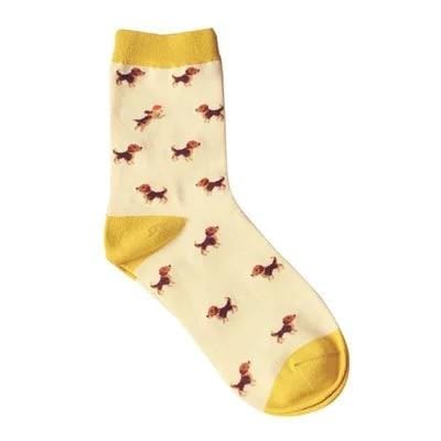 Taille adulte belle quotidienne Animal Weel chaussettes pastèque teckel Beagle Lion ferme Bull Terrier éléphant renard pilule Fruit chien Combo