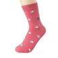 1 paire de chaussettes mignonnes de dessin animé de petits animaux, en coton, décontractées, avec imprimés, petit cochon, chaussette pour femme, printemps-automne