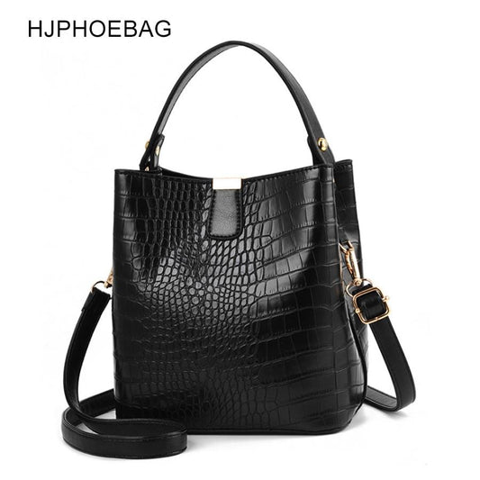 HJPHOEBAG mode Crocodile sac à bandoulière pour femmes sac à bandoulière concepteur femmes sacs de luxe en cuir PU sac seau sac à main YC254