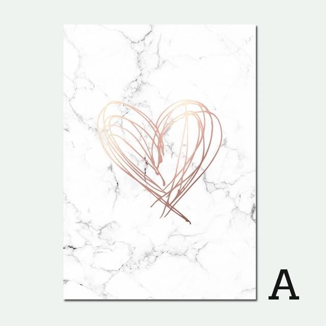 Marble style Posters And Prints Nordic Poster Abstract Painting Wall Art Letter Quadro Wall Pictures For Living Room Unframed