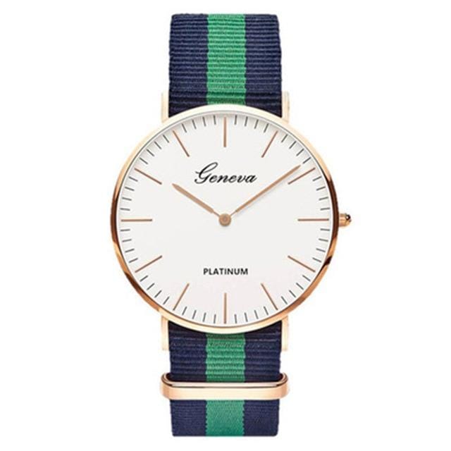 Couple Watch Ultra-Thin Large Dial Nylon Canvas Strap Quartz Wristwatch Men WomenStudent Gift ladies watch Fashion&Casual Reloj