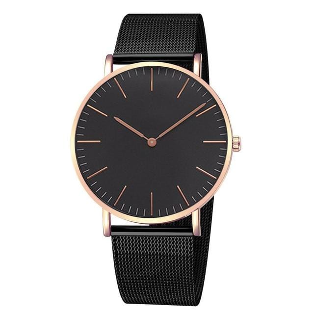 Marque de luxe femmes montres mode bracelet en acier inoxydable montre-bracelet à Quartz Ultra-mince dames robe montre hommes montres horloge cadeau