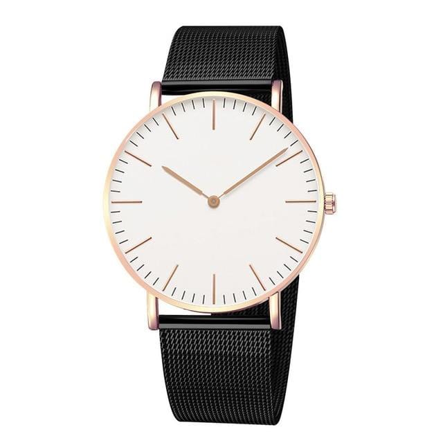 Marque de luxe femmes montres mode bracelet en acier inoxydable montre-bracelet à Quartz Ultra-mince dames robe montre hommes montres horloge cadeau