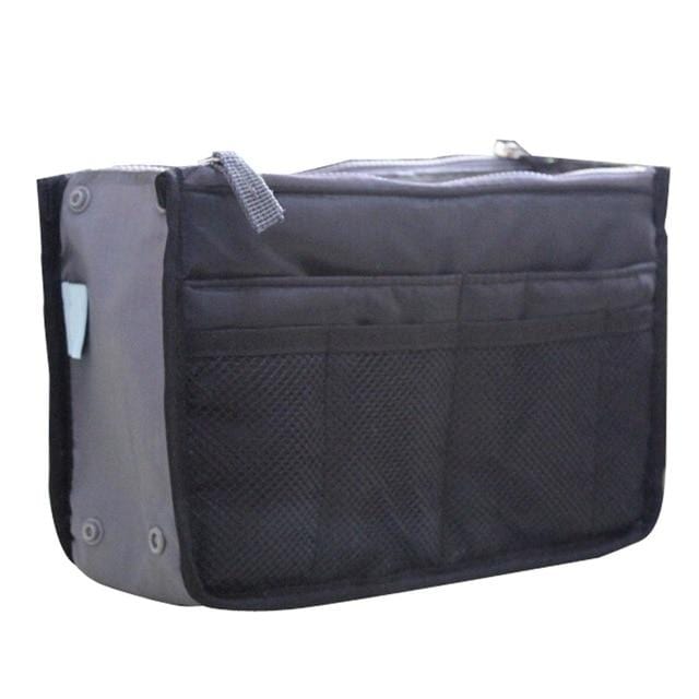 Organisateur insérer sac femmes Nylon voyage insérer organisateur sac à main sac à main grande doublure dame maquillage cosmétique sac pas cher femme fourre-tout