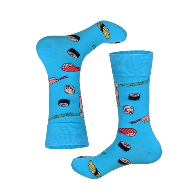 Lionzone 2019 nouvellement hommes chaussettes coton décontracté personnalité Design Hip Hop Streetwear heureux chaussettes cadeaux pour hommes marque qualité