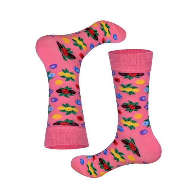 Lionzone 2019 nouvellement hommes chaussettes coton décontracté personnalité Design Hip Hop Streetwear heureux chaussettes cadeaux pour hommes marque qualité