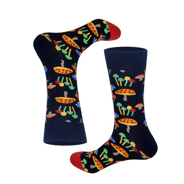 Lionzone 2019 nouvellement hommes chaussettes coton décontracté personnalité Design Hip Hop Streetwear heureux chaussettes cadeaux pour hommes marque qualité