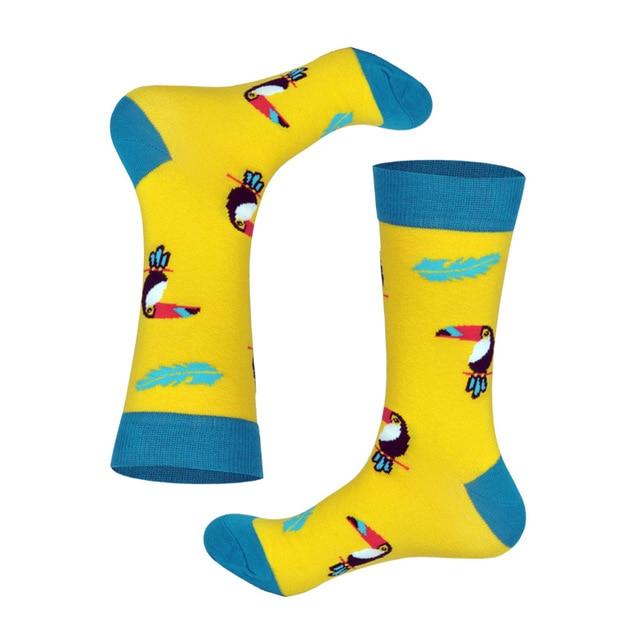 Lionzone 2019 nouvellement hommes chaussettes coton décontracté personnalité Design Hip Hop Streetwear heureux chaussettes cadeaux pour hommes marque qualité