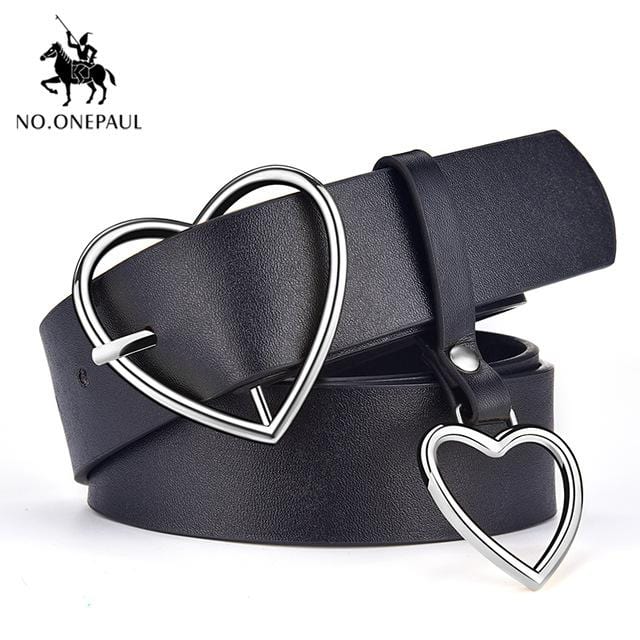 NO.ONEPAUL femmes ceinture en cuir véritable nouveau style Punk mode boucle ardillon jeans ceinture décorative chaîne marque de luxe ceintures pour femmes