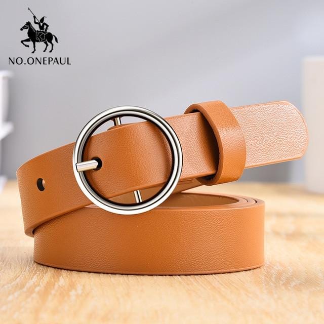 NO.ONEPAUL femmes ceinture en cuir véritable nouveau style Punk mode boucle ardillon jeans ceinture décorative chaîne marque de luxe ceintures pour femmes