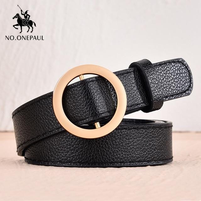 NO.ONEPAUL femmes ceinture en cuir véritable nouveau style Punk mode boucle ardillon jeans ceinture décorative chaîne marque de luxe ceintures pour femmes