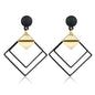 X &amp; P nouveau coréen coeur déclaration boucles d'oreilles 2019 pour les femmes mode Vintage géométrique acrylique balancent boucle d'oreille bijoux