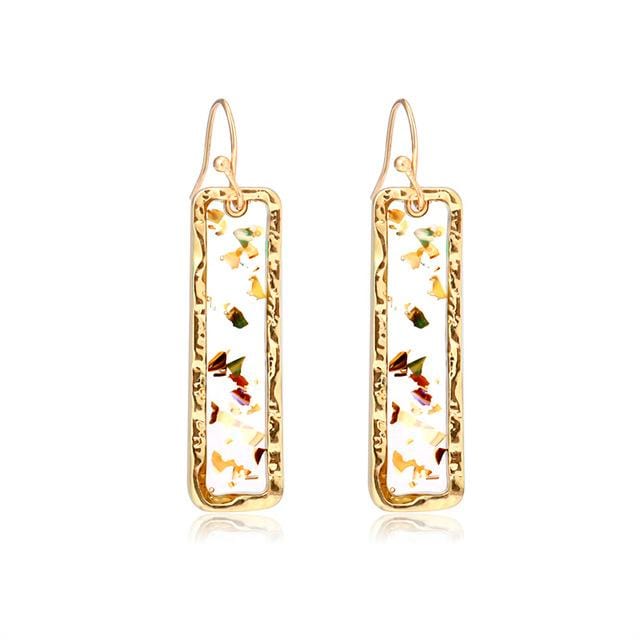 X &amp; P nouveau coréen coeur déclaration boucles d'oreilles 2019 pour les femmes mode Vintage géométrique acrylique balancent boucle d'oreille bijoux