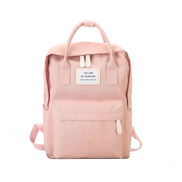 Femmes toile sacs à dos couleur bonbon sacs d'école imperméables pour adolescents filles grand mignon sac à dos pour ordinateur portable Patchwork Kawaii sac à dos
