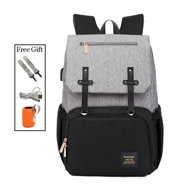 2019 sac à couches maman papa sac à dos bébé poussette sac étanche Oxford sac à main soins infirmiers sac à couches Kits USB support Rechargeable