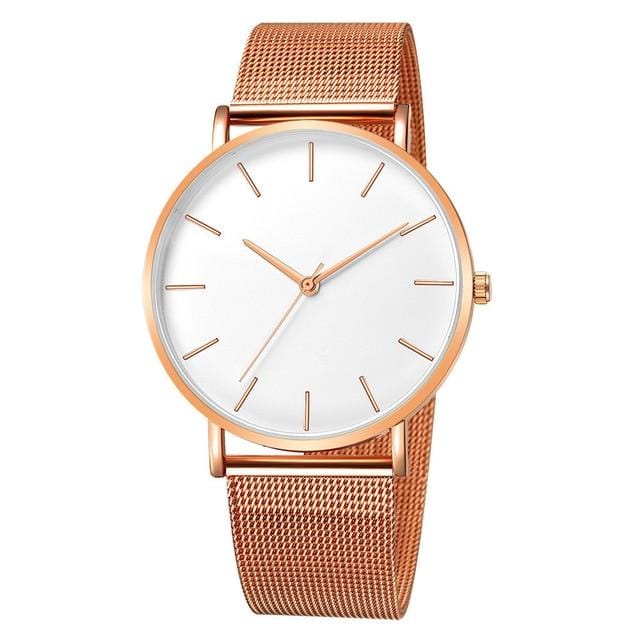 2020 dames de luxe montre maille en acier inoxydable bracelet décontracté montre à quartz montre dames montre horloge reloj mujer relogio feminino