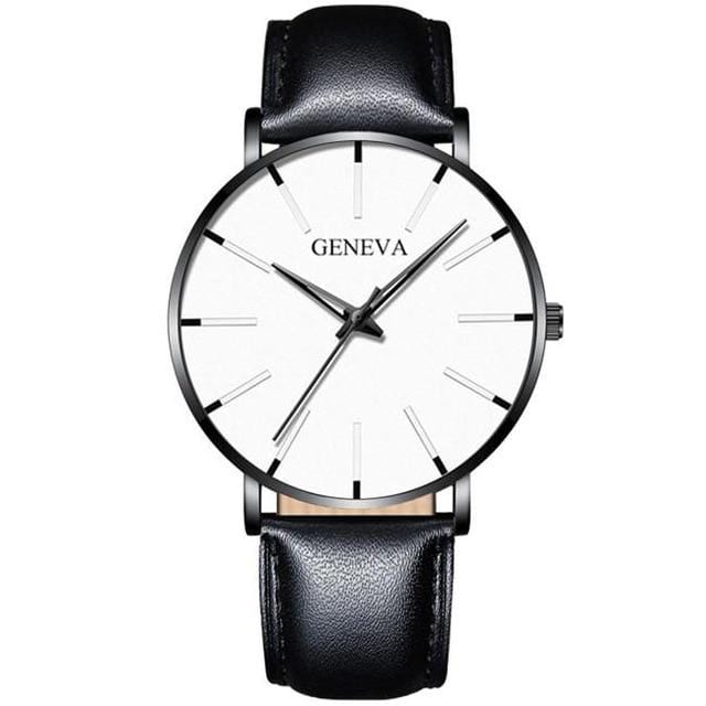 Montre haut de gamme minimaliste pour hommes, montre ultra-fine, simple, en acier inoxydable, maille, à quartz, Relogio Masculi