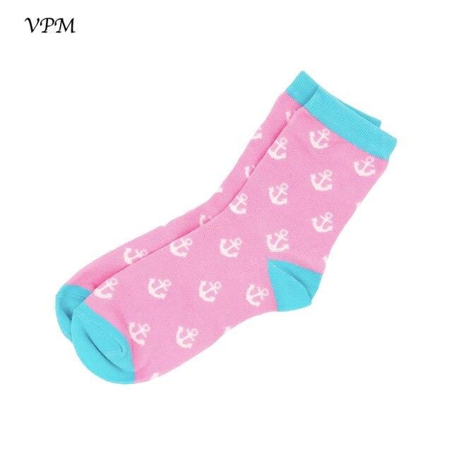 VPM – chaussettes en coton pour femmes, décontractées, mignonnes, Design Streetwear, drôle, Alien, cochon, chien, chat, imprimé spatial, cadeau pour filles