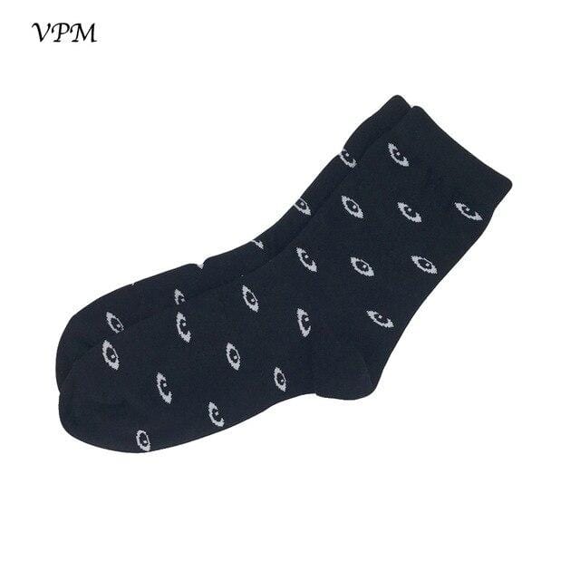 VPM – chaussettes en coton pour femmes, décontractées, mignonnes, Design Streetwear, drôle, Alien, cochon, chien, chat, imprimé spatial, cadeau pour filles