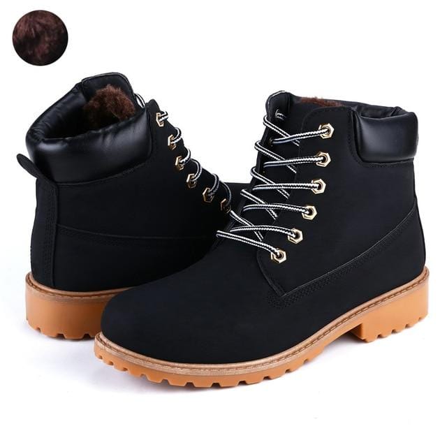 Faux Suede Leather Men Boots Spring Autumn And Winter Man Shoes Ankle Boot Men's Snow Shoe Work Plus Size 39-46 RXM560-Boots-Ultrabasic