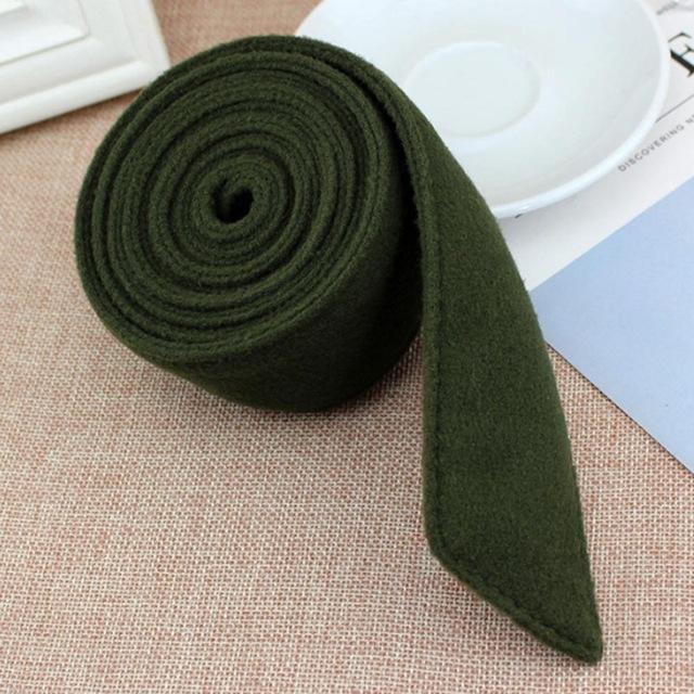 195x4.5cm Unisex Faux Wool Belt Waistband Wrap Woolen Sash Tie Fashion Wool Buckles for New Overcoat Accessories-Tie-Ultrabasic