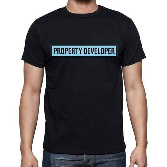 Property Developer T Shirt Mens T-Shirt Occupation S Size Black Cotton - T-Shirt