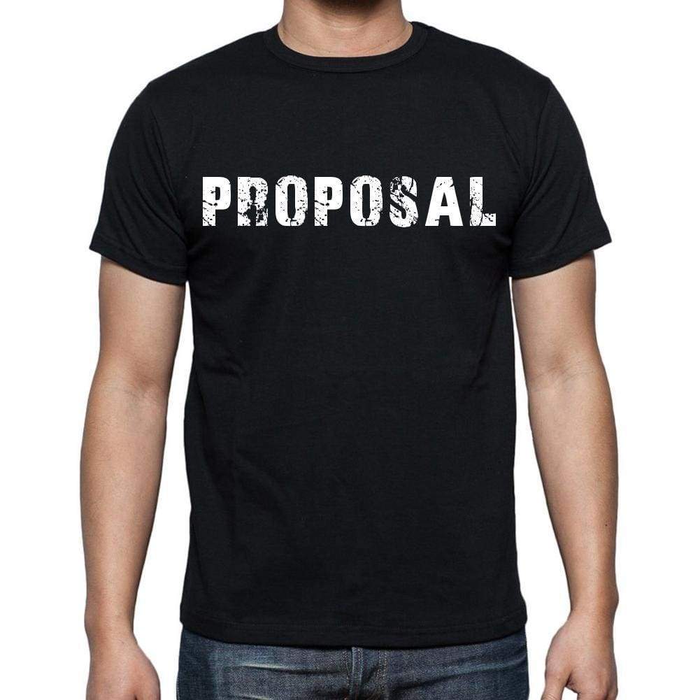 Proposal White Letters Mens Short Sleeve Round Neck T-Shirt 00007