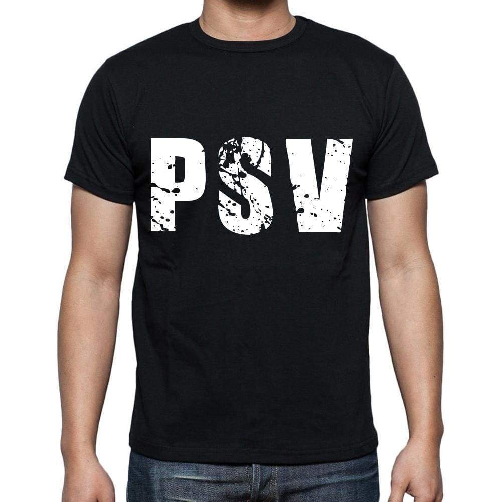 Psv Men T Shirts Short Sleeve T Shirts Men Tee Shirts For Men Cotton Black 3 Letters - Casual