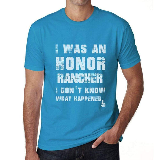 Rancher What Happened Blue Mens Short Sleeve Round Neck T-Shirt Gift T-Shirt 00322 - Blue / S - Casual