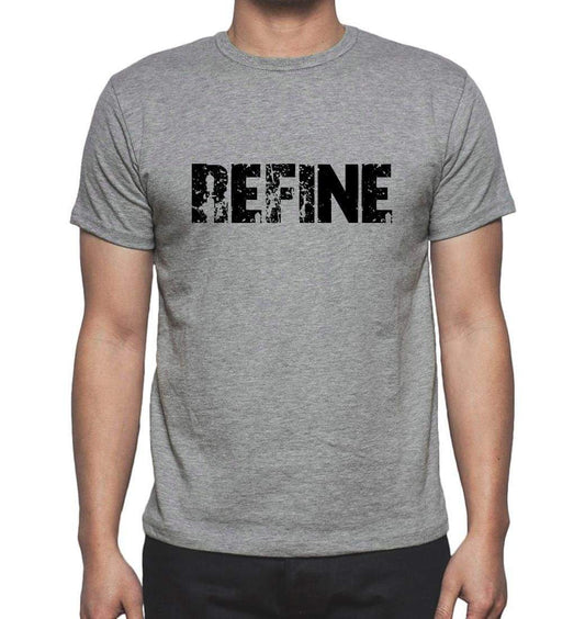 Refine Grey Mens Short Sleeve Round Neck T-Shirt 00018 - Grey / S - Casual