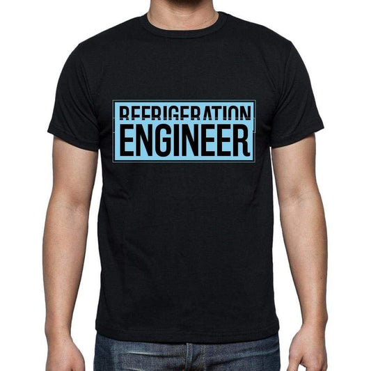 Refrigeration Engineer T Shirt Mens T-Shirt Occupation S Size Black Cotton - T-Shirt