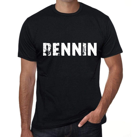 Rennin Mens Vintage T Shirt Black Birthday Gift 00554 - Black / Xs - Casual