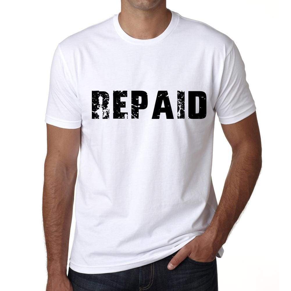 Repaid Mens T Shirt White Birthday Gift 00552 - White / Xs - Casual