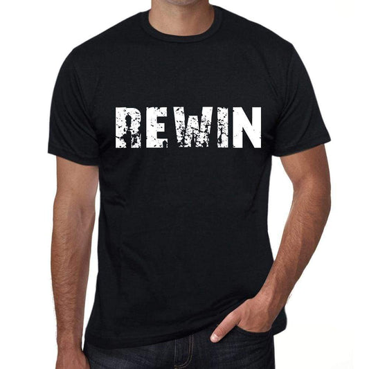 Rewin Mens Retro T Shirt Black Birthday Gift 00553 - Black / Xs - Casual