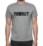 Robust Grey Mens Short Sleeve Round Neck T-Shirt 00018 - Grey / S - Casual